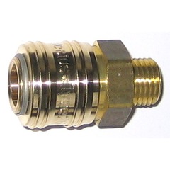 Druckluftkupplung NW 7,2, Serie 26 einseitig absperrend Aussengewinde M14x1,5