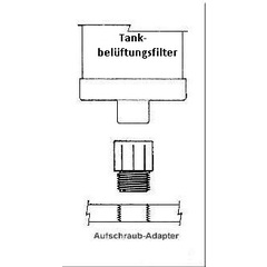 Adapter für Tankbelüftungsfilter Air Sentry pvc adapter 1