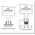 Anbauflansch für Tankbelüftungsfilter TD12MLK73 für TDD-Filter